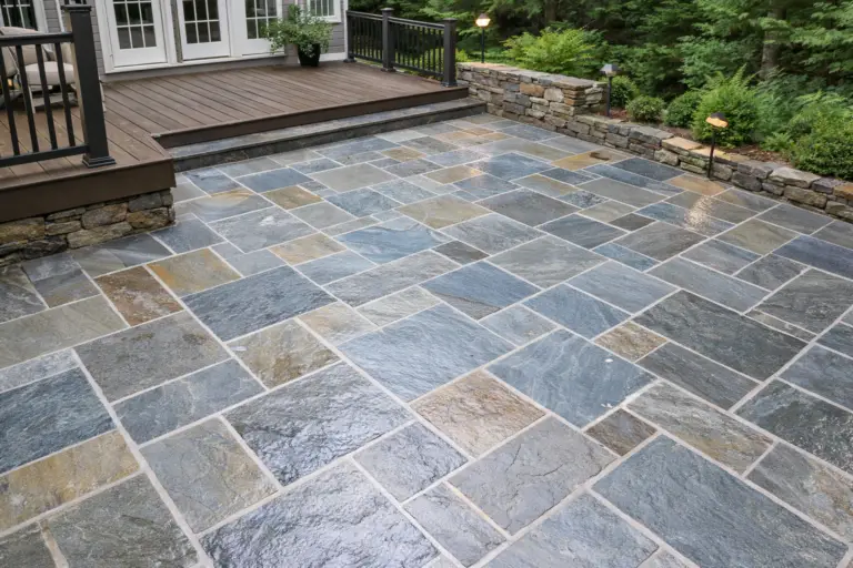 Bluestone Patio With deck
