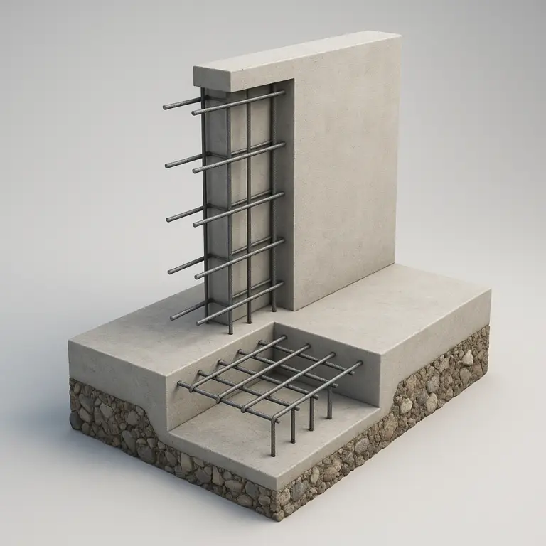 Concrete footing and Stem wall